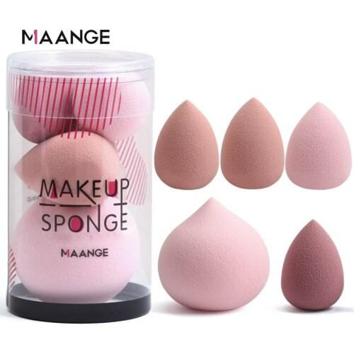 MAANGE 5PCS Mini Makeup Sponge Wet Become Bigger BB Cream Cosmetic Puff Foundation Concealer Powder Puff Beauty Make up Tool New