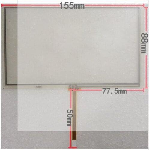 6.2inch 155 * 88 mm touch polegada carro DVD tela de toque digitador para HSD062IDW1 a00 a20 TM062RDH03