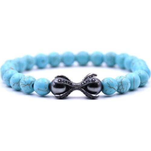 ASHMITA Micro Lnlaid Zirconium Stone Buddha Beads 8MM Tiger Eye Rock Lava Bracelet Women Fashion Man Beautiful Bracelets