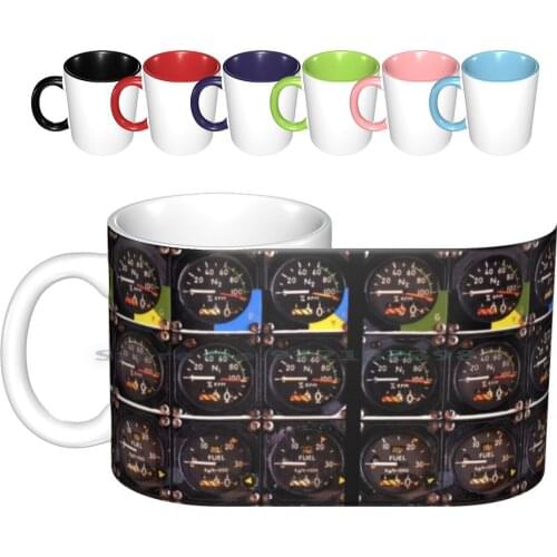 Aviation Aeroplane Pilot Cockpit Ceramic Mugs Coffee Cups Milk Tea Mug Airplane Air Travel Airbus Airplane Airplanes Airport