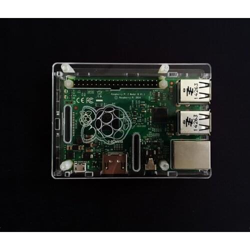 Free Shipping NEW super thin Acrylic raspberry pi 3 case compatible Raspberry Pi B+/2 raspberry pi box