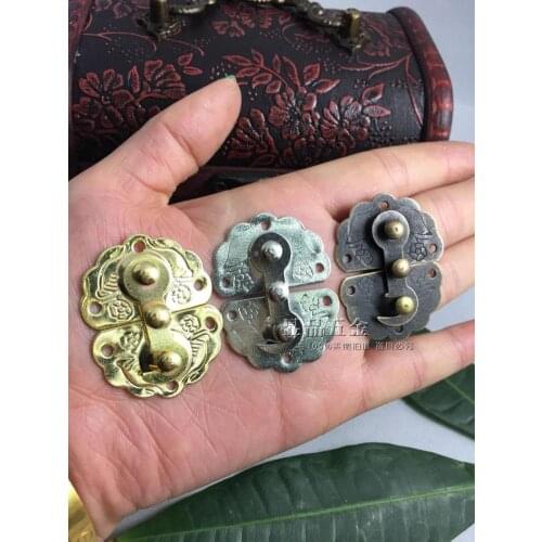 DIY gift box accessories Wooden box hasp Box buckle Metal buckle Hook Hardware luggage accessories wholesale