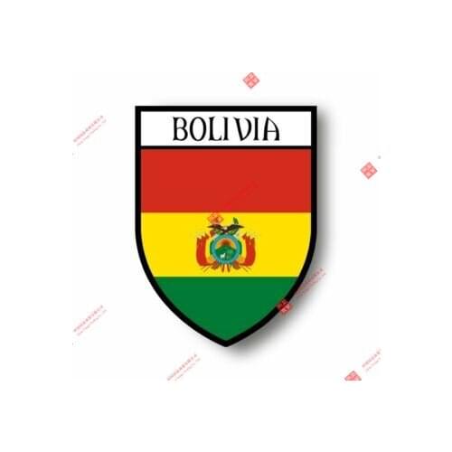 Interesting Stickers Decal Souvenir Vinyl Carshield City Flag World Crest Bolivia Car Decal Decoration Laptop