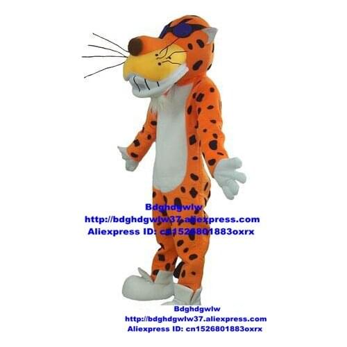 Panthera pardus Cheetah Leopard Panther Pard Mascot Costume Adult Cartoon Character Symbolic Ambassador Can Wear Wearable zx163