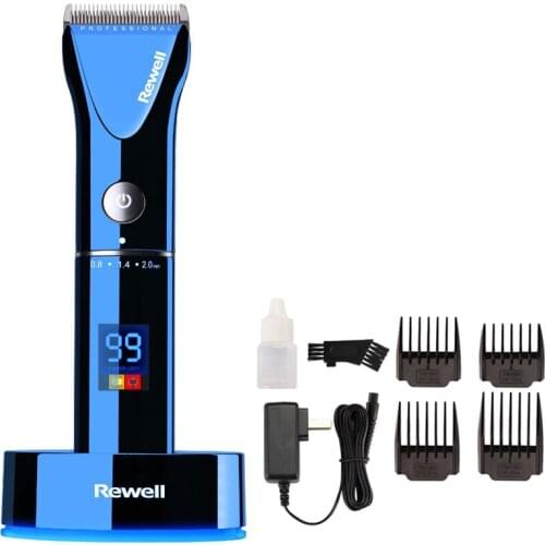 F17 Professional Hair Clipper Rechargeable Trimmer Lithium Battery Titanium Alloy Blade Cutter Adjustable Comb 100-240V Cutting