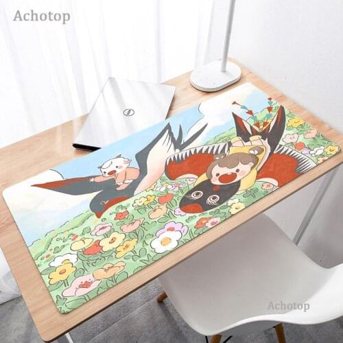 Cute Mouse Pad PC Gamer Computer Mouse Pad Gaming Keyboard Table Mat Kawaii Girl Mouse Pad Bedroom Office Supplies Desk Mats