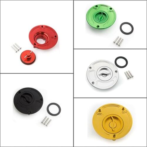 Motorcycle CNC Parts Fuel Gas Tank Cap Cover Aluminum For Kawasaki NINJA 250R/250/EX250 1988 - 2007 ZX-7 ZX-7RR ZXR-250