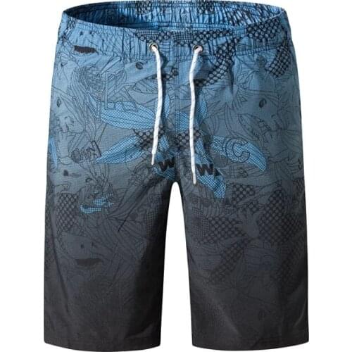 Tailor Pal Love Men Gradient Printed Beach Short Pants Quick-drying Breathable and Soft Swimming Surfing and Sports Shorts