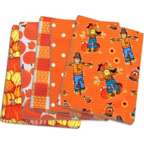 Orange Series Leaf Bullet Textured Liverpool Cotton Material Fabric For Tissue Sewing Quilting Needlework DIY Handmade,1Yc14633