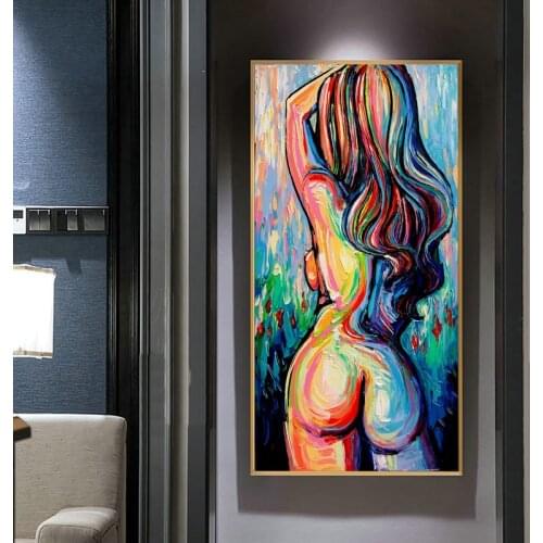 SELFLESSLY ART Sexy Nude Woman Body Pictures Portrait Posters Oil Painting On Canvas Wall Art For Living Room Home Decor Prints
