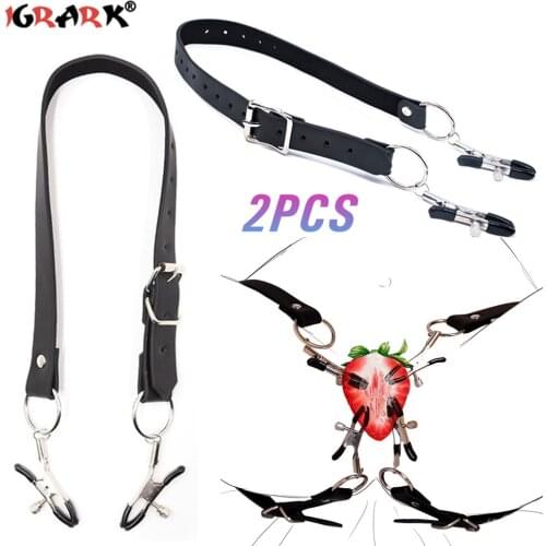 Labia Spreader Clip Nipple Clitoris Clamps BDSM Bondage Kit Adult Games Vagina Stimulator G-Spot Massage Sex Toys For Women 18