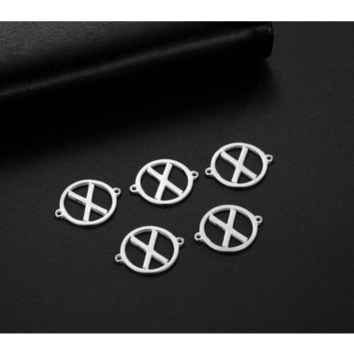 Skyrim 5pcs/lot Stainless Steel Silver Color DIY Charms Odin Runes Nordic Letter Pendants for Necklace Bracelet Jewelry Making