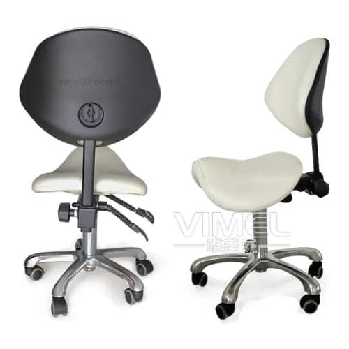 Dental Saddle Chair 135 Degree Seat Height Adjust PU Material