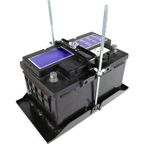 Universal Adjustable Car Battery Holder Battery Stabilizer Rack Car Storage Battery Holder Metal Rack Mount Bracket Stand Kit