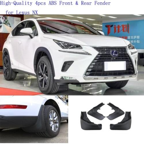 High-Quality 4pcs ABS Front & Rear Fender for Lexus NX Car Mud Flaps Splash Guard Mudguard Mudflaps Accessories