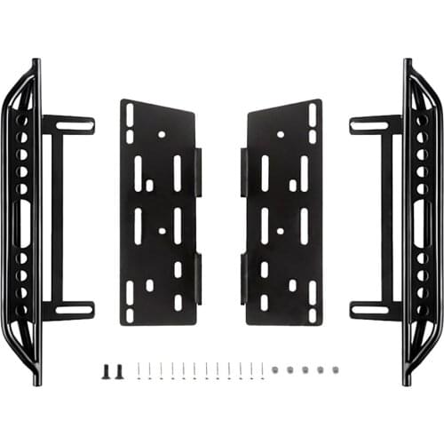 1pair Metal Side Foot Pedal Protective Side Step Plate for 1/10 SCX10 90046 RC Car Accessories