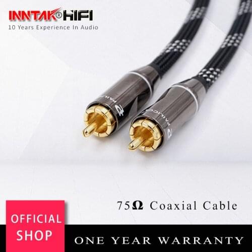1PCS HIFI 75 Ohms LV-61S Digital coaxial Audio cable / RCA to RCA Coaxial Audio Cable