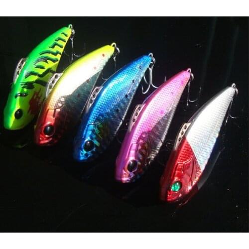 1 Piece New Hot Sale Fishing Lure VIB Rattlin Quality Hard Bait All Swimbait Freshwater Lures 72mm/19g Lead Fish