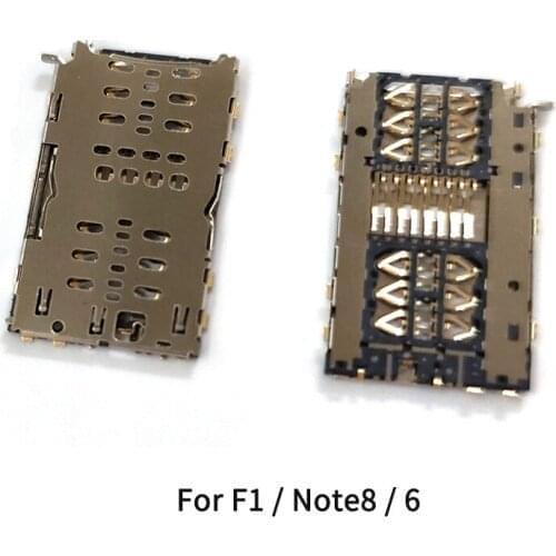10PCS For Xiaomi Pocophone F1 / Redmi Note8 6 Sim Card Reader Tray Micro SD Memory Card Holder Slot Flex Cable Repair Parts