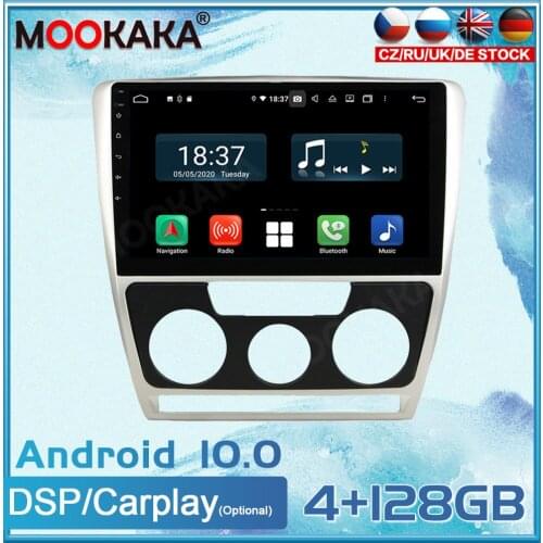 128G Android 10.0 For SKODA octiva 2007-2009 Car Radio GPS Navigation Multimedia Player Radio Tape Auto Stereo Headunit Carplay
