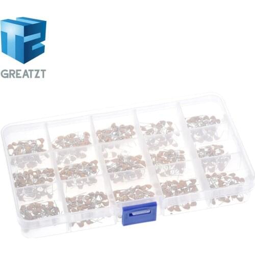450pcs 15 Value Ceramic Capacitor Set 50v Multi-layer Assortment Box 10pf To 100nf Electronic Components Capacitor Kit 024
