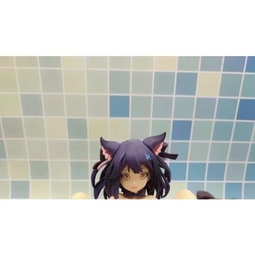 Animation beautiful girl series LotNG original painting nine-life cat mother 1/6 sitting posture boxed by hand figure sexy