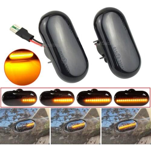 Dynamic Flashing LED Turn Signal Side Marker Light For Dacia Duster Dokker Lodgy Renault Megane 1 Clio1 2 KANGOO ESPACE Smart
