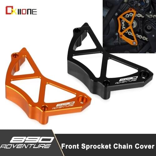 For 790 890 Adventure R S ADV 2019 2020 2021 Motorcycle Aluminum Front Sprocket Guard Protector Chain Guaud Cover Accessories