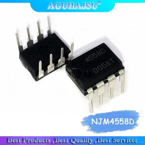 20PCS NJM4558D DIP8 NJM4558 DIP JRC4558D JRC4558 Dual operational amplifier New original