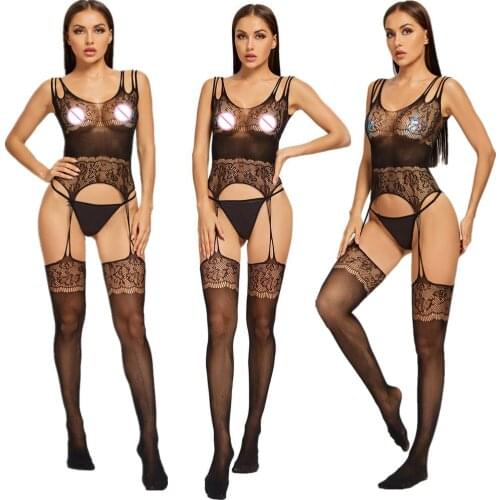 Erotic Lingerie Teddies Bodystocking Women Porn Lenceria Sensual Mujer Sheer Sexy Costumes Underwear Women sleepwear body suits