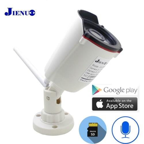 JIENUO IP Camera WIFI 1080P CCTV Security Home Surveillance HD Outdoor Waterproof Audio Wireless Infrared 2MP Onvif Home Camera