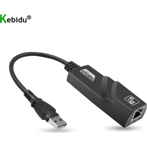 KEBIDU USB 3.0 To 1000Mbps Gigabit Ethernet RJ45 LAN 10/100/1000Mbps Network Adapter Ethernet Network Card For PC Wholesales