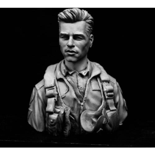 Resin Model Bust GK, US Navy Lt. , Military theme, Unassembled and unpainted kit