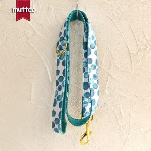 MUTTCO retailing self-design pleasing dog collar THE BUBBLE unique folk style dog leashes 5 sizes UDC053B