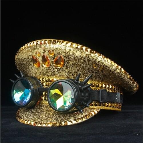 Men Women Cotton Police Hat With Metal Classes Performance Captain Hat Adult Hat Military Hat 3 Size