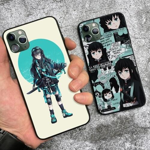 Muichiro Tokito Kimetsu no Yaiba anime For iPhone 6 6s 7 8 Plus X XR XS 11 Pro Max soft silicone Phone case cover shell