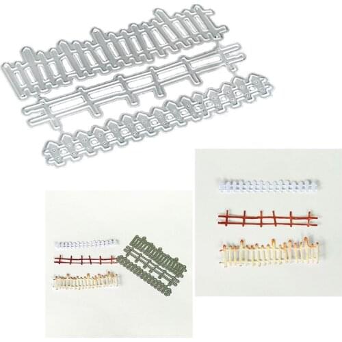 M17D Carbon Steel Cartoon Fences Cutting Die Set Embossing Stencil Template Mold DIY Paper Art Craft Scrapbook Bookmark Greeting