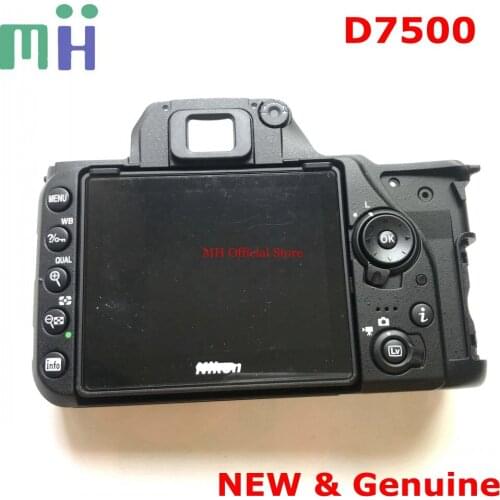 NEW For Nikon D7500 Back Cover Rear Shell Case with LCD Display Screen Window Protector Button Hinge Flex Cable Camera Parts