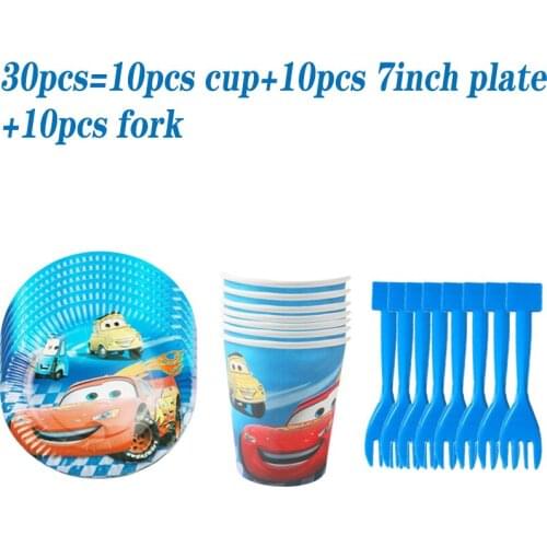 Disney Lightning McQueen Car Theme Disposable Tableware Supplies Paper Napkin Childrens Birthday Party Baby Shower Decoration