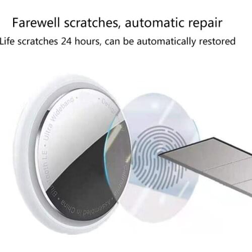 P82F 10Pcs Soft Protective Film For AirTags Tracker Screen Protector Smart Bracelet Accessories Not Glass