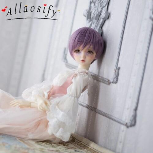 Allaosify BJD Doll Wig 1/3 1/4 1/6 Boy and Girl Fake Short Hair