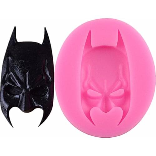Super Hero Silicone Molds 3D DIY Fashion Mask Fondant Cake Molds Cake Decorating Tools Pastry Kitchen Baking Accessories M351
