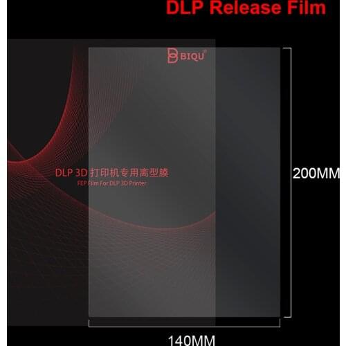 Light Curing DLP Release Film SLA Photosensitive Resin UV Resin LCD 3D Printer Parts accessories 200*140*0.15mm