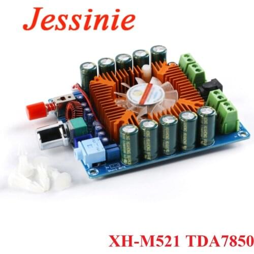 XH-M521 TDA7850 Four-channel Digital Amplifier Board Module Automotive Class 4*50W High Power Audio AMP Control Speaker DIY