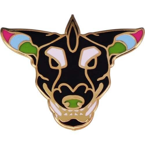 Unicron Beast Head Badge traditional art culture enamel pin Patronus animals Brooch festival halloween accessory
