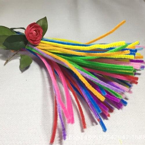 100 Pieces Chenille Stems Pipe Cleaners Kids Educational Toy DIY Craft Twist Rods