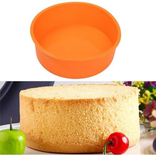 3D Silicone for Soap Cupcake 7" Cake Mold Round Shape Cake Pan Bread Chocolate Making Mold Bakeware DIY Baking Tools [3]