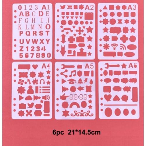 Hand Copy Newspaper DIY Stencils Wall Painting Scrapbook Coloring Embossing Album Decorative Paper Card Template Reusable A1-A6