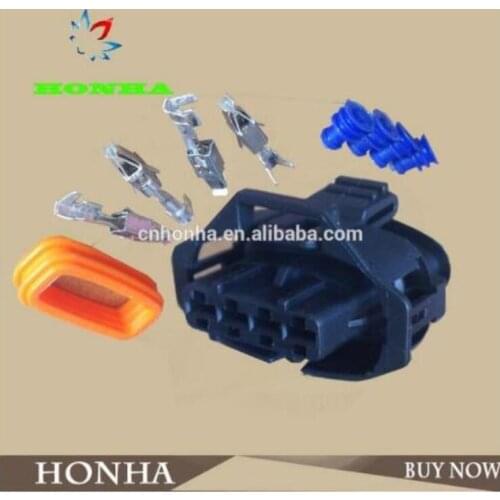 Free Shipping 10 pcs 4 Pin 1928403736 Female 3.5mm Auto Sensor Plug Electrical Wire Connector Use For Bosch