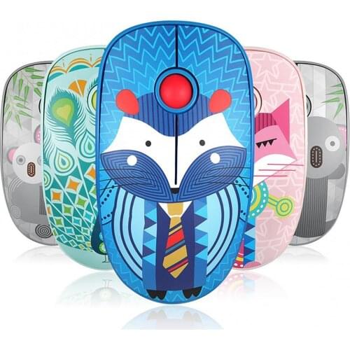 2.4G 1000 DPI Cute Animal Wireless Silent Gaming Mouse for Laptop Computer Gamer